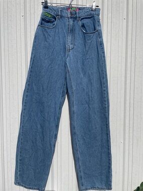 Empyre High-Rise Wide Leg Jeans - Blue Denim